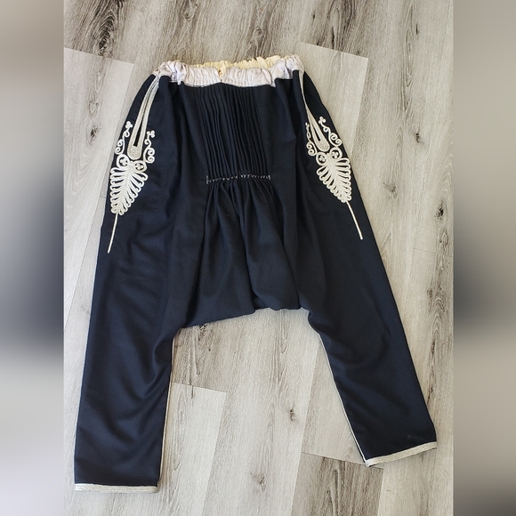 Vintage Turkish Shalwar Pants one size fits most 1970s - Picture 4 of 5